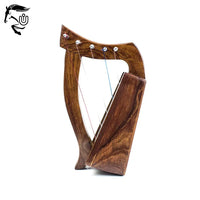 Rosewood Irish Harp — 5 Strings Handcrafted Baby Harp