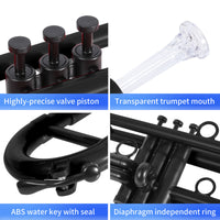 Bb Plastic Trumpet — Lightweight Beginner Instrument