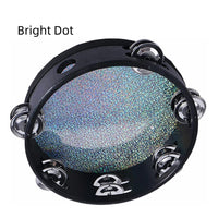 10" Tambourine with Drumhead — Double Row Jingles