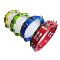 10-Inch Tambourine — Double Row Bells, 4 Colors Available - View 4