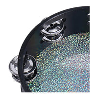 10" Tambourine with Drumhead — Double Row Jingles
