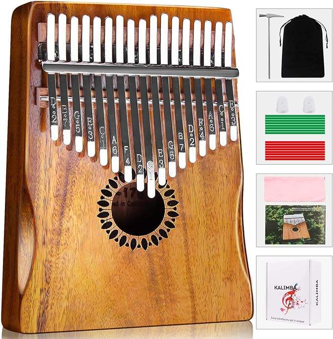 17-Note Portable Kalimba Thumb Piano