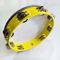 10-Inch Tambourine — Double Row Bells, 4 Colors Available - View 3