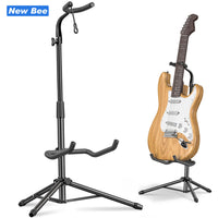 Portable Folding Guitar Stand — Adjustable Height for Electric, Acoustic & Bass