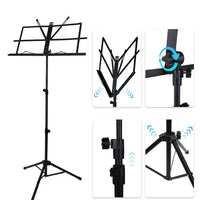 Adjustable Metal Music Stand — Portable Folding