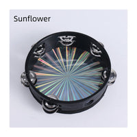 10" Tambourine with Drumhead — Double Row Jingles